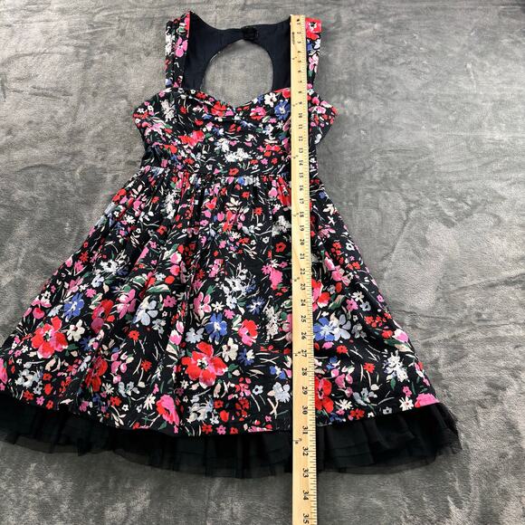 Free People Dress Women 2 Sunkissed Summer Mini Boho Coquette Floral Tulle - Picture 14 of 16